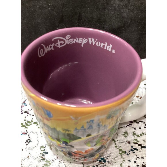 Walt Disney World Grandma Coffee Mug Vintage Made in Thailand 3D Effect Heavy - Picture 2 of 10